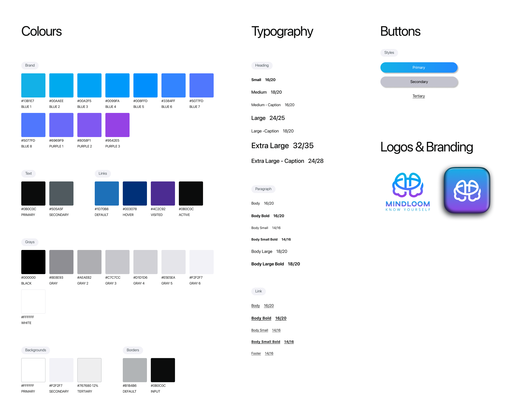 MindLoom style guide